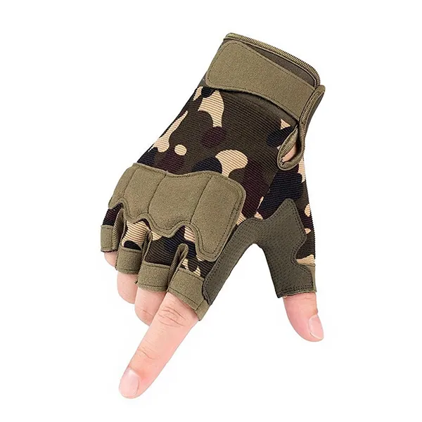 Camo Fingerless Gloves