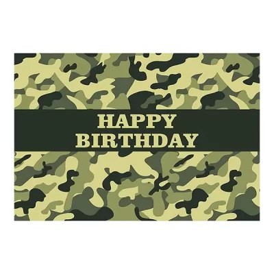Camouflage Party Backdrop