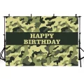 Camouflage Party Backdrop