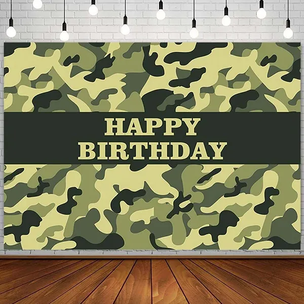 Camouflage Party Backdrop
