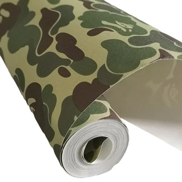 Camouflage Tapete Grün