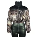 Cropped Camo Puffer Jacket