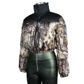 Cropped Camo Puffer Jacket
