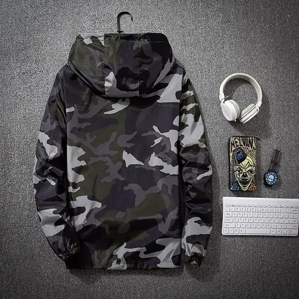 Dark Green Camo Jacket