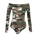 Long Sleeve Camo Bodysuit