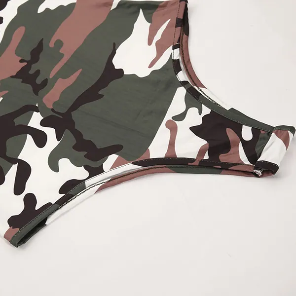Long Sleeve Camo Bodysuit