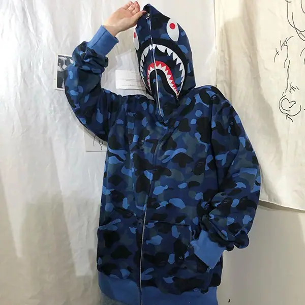 Navy Camo Hoodie