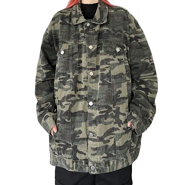 Oversized Camo Jacket Womens