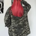 Oversized Camo Jacket Womens