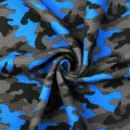 Stoff Camouflage Blau