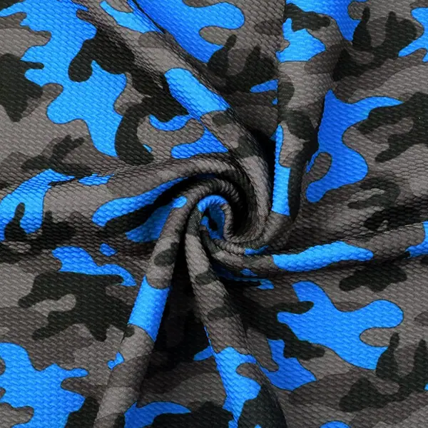 Stoff Camouflage Blau
