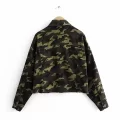 camouflage jacke damen mit nieten