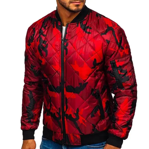 red camo jacket