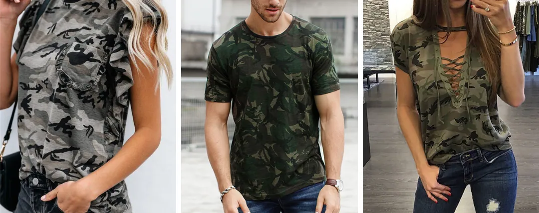 10 Outfit-Ideen mit einem Camouflage-T-Shirt