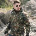 bw nässeschutzjacke flecktarn neu